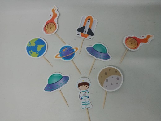 Printable Topper Cupcake Bulat