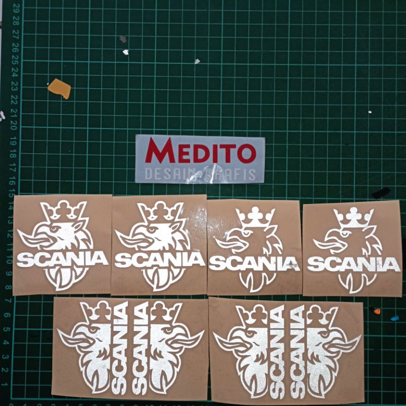 Sticker Cutting Scania Logo / Bus Scania