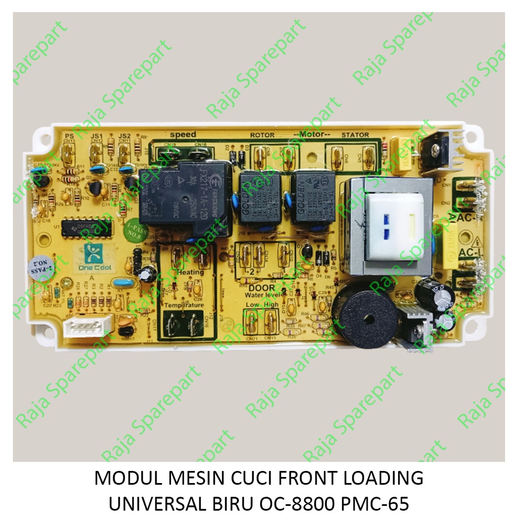 PCB/ MODUL MESIN CUCI FRONT LOADING/ PINTU SAMPING UNIVERSAL BIRU OC-8800 PMC-65