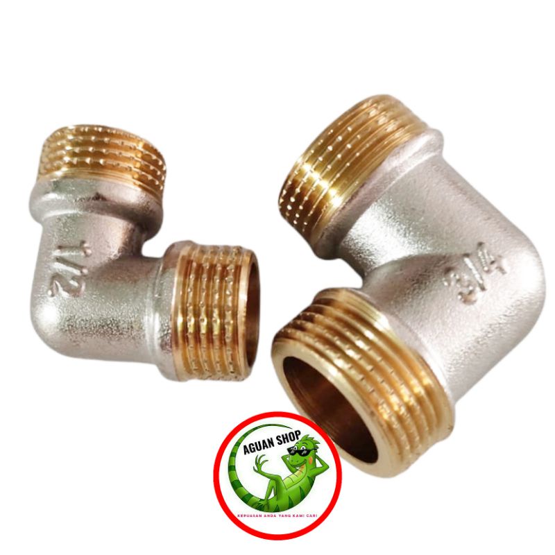 Knee drat luar / elbow drat luar kuningan