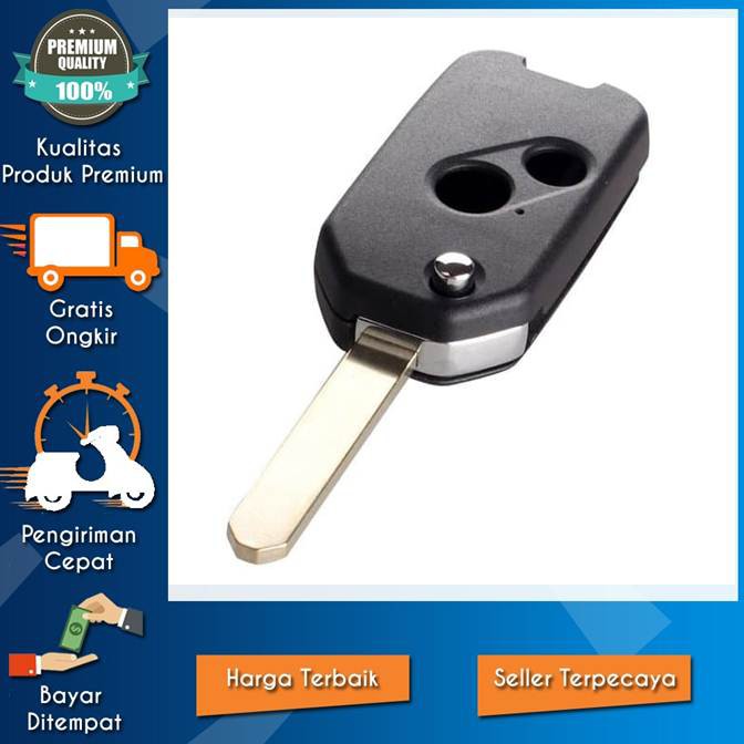 KUNCI LIPAT MOBIL HONDA 2 TOMBOL - CASING COVER FLIP KEY FLIPKEY KUNCI LIPAT MOBIL HONDA JAZZ RS MOB