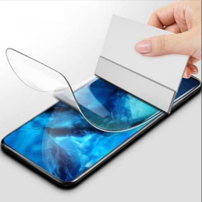 iPhone X XR Xs Max Anti Gores Hydrogel Clear Screen Guard Protector Plastik Jelly Lentur Anti Gores Hydrogel Bening Depan Belakang