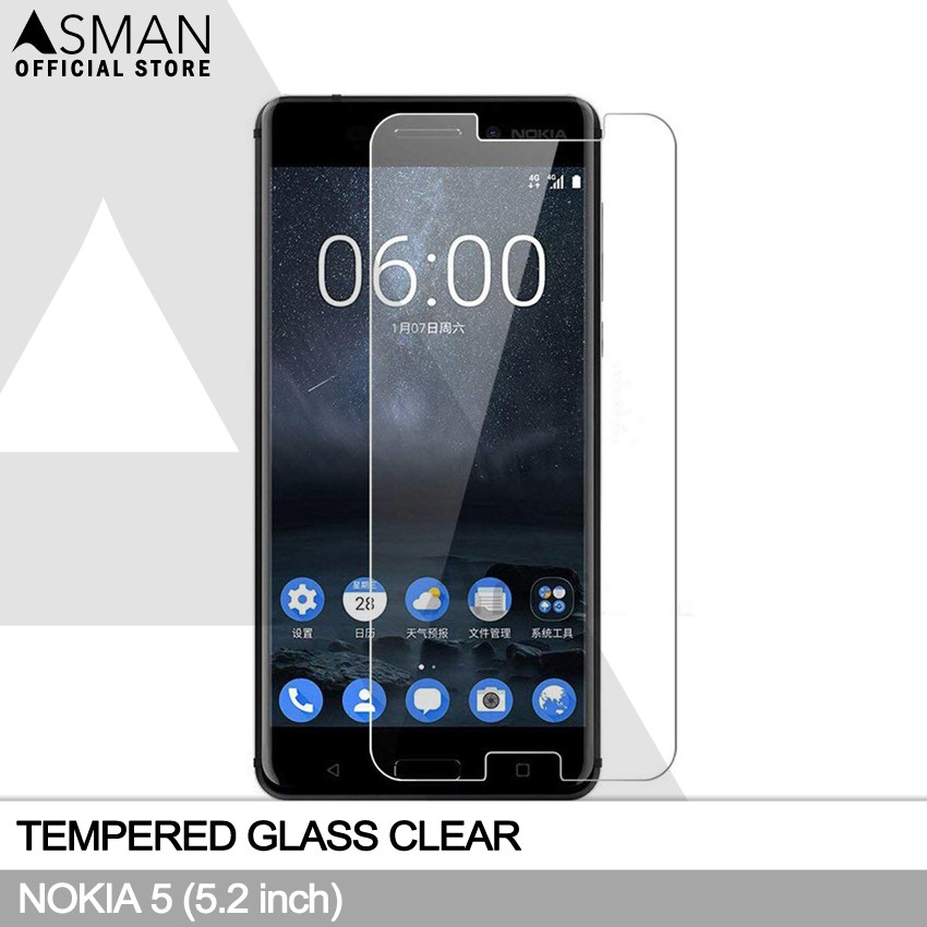 Tempered Glass Nokia 5 (5.2&quot;) | Anti Gores Pelindung Layar Kaca - Bening