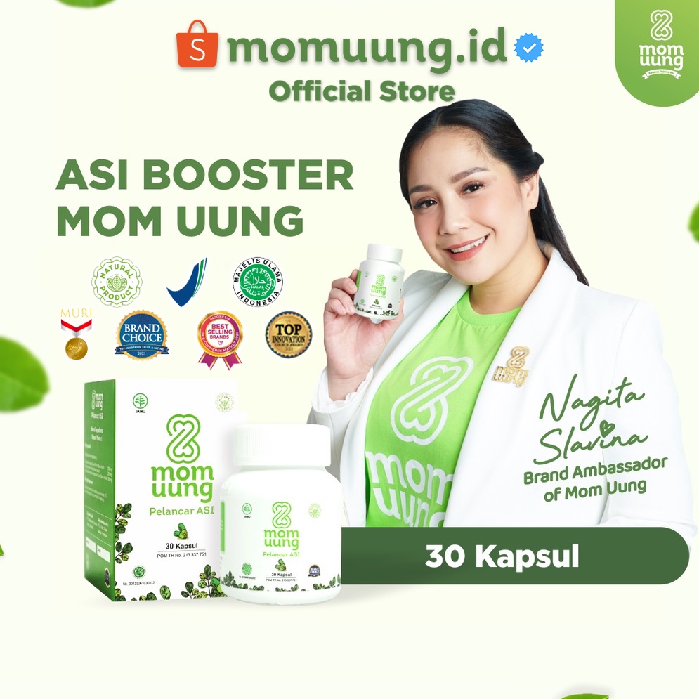 MOM UUNG ASI BOOSTER / MOMUUNG PELANCAR ASI ISI 30 KAPSUL OFFICIAL ORIGINAL