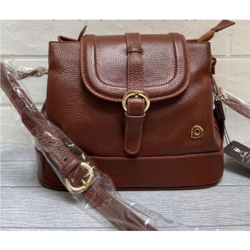 Tas Wanita Kulit Asli Merk Papillon Original K3225 Warna Asem