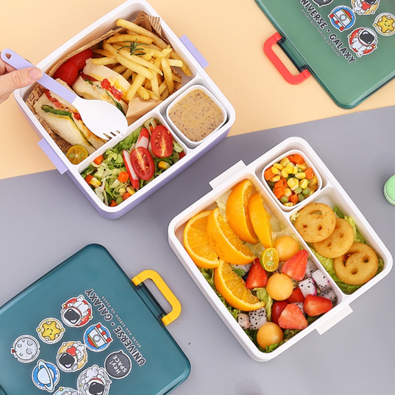 Kotak Makan Siang Bento Portable Untuk Anak / Dewasa