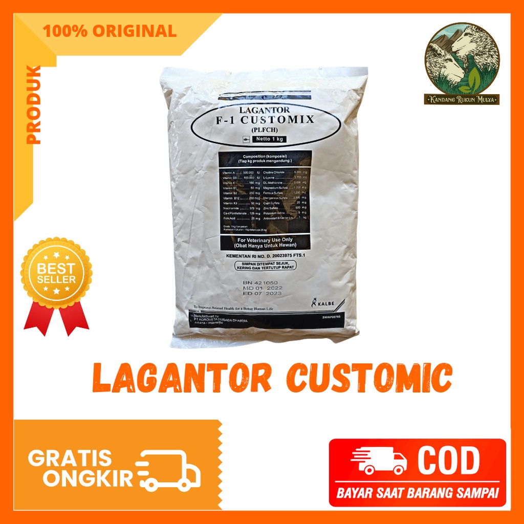 Premix Penggemuk Lagantor F-1 Customix Untuk Kambing Sapi Kelinci