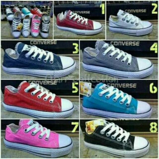 Sepatu converse anak tahun umur 1 2 3 4 5 6 7 8 9 10 | Ukuran 18 19 20 25 30 35 35 22 24 23 27 28 29