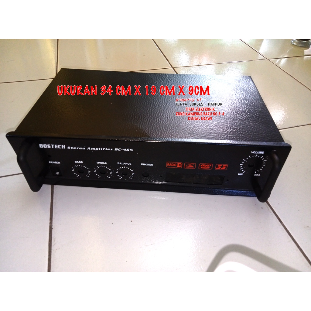 Box Ampli bostech bc 455 play usb