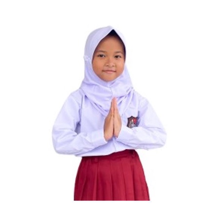 PRODUK LOKAL | Seragam Sekolah sd Super Lengkap Gratis Kerudung  Merah Putih  Panjang SD Anak Perempuan