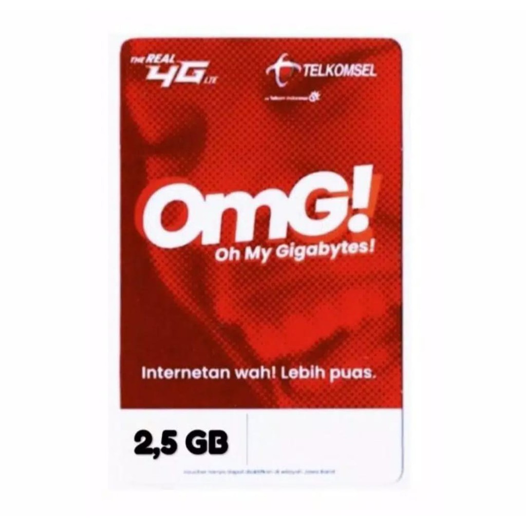 VOUCHER TELKOMSEL 2,5GB / 5 HARI