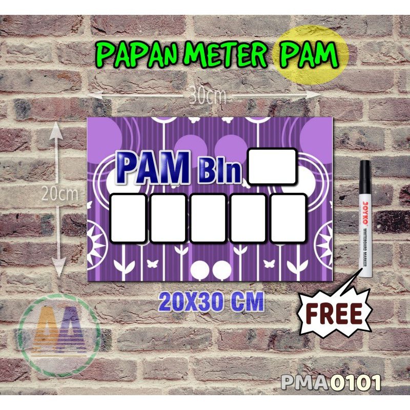 

Papan Meter Listrik PLN PAM motif Unik - Floral 01 - Toko2A