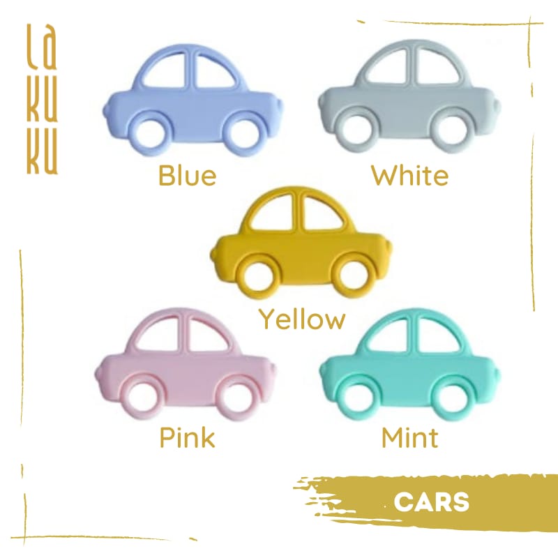 Lakuku - Teether Sillicone Gum Simple Karakter Bertekstur Ringan