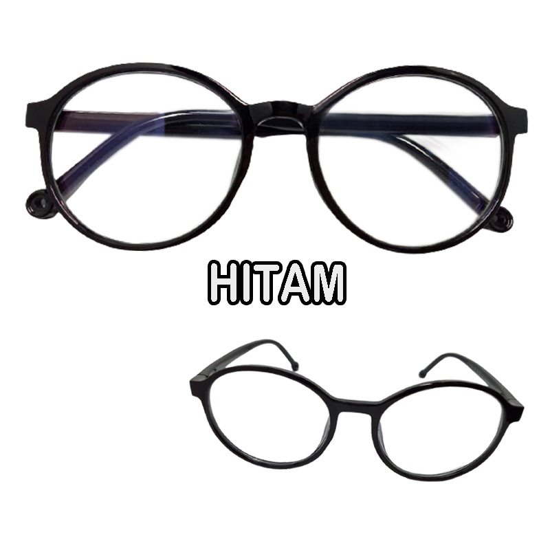 NEW FASHION Kacamata Anti Radiasi Blueray Dewasa Frame OVAL Bulat Kacamata Normal Transparan Anti Sinar Biru Komputer Hp Kacamata Gaya Wanita dan Pria Unisex Kacamata Komputer Kacamata Baca Fashion Terkini Eyeglasses TERMURAH