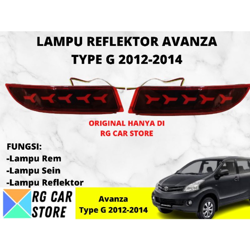 LAMPU REFLEKTOR AVANZA 2012-2014 MODEL SEQUENTIAL DIJAMIN PNP BERKUALITAS