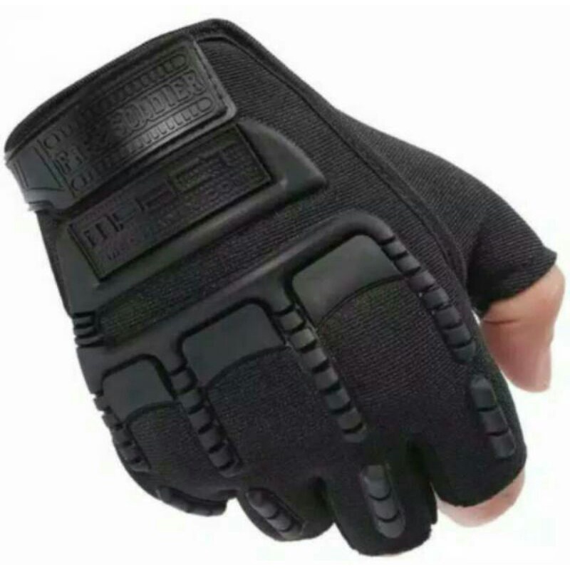 Sarung Tangan Tactical Half Finger/Sarung Tangan Sepeda, Motor Serat Gloves