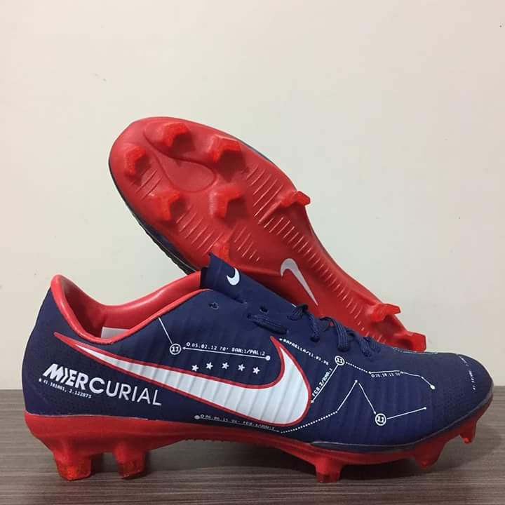 sepatu sepakbola mercurial vapor II neymar navy orbit FG