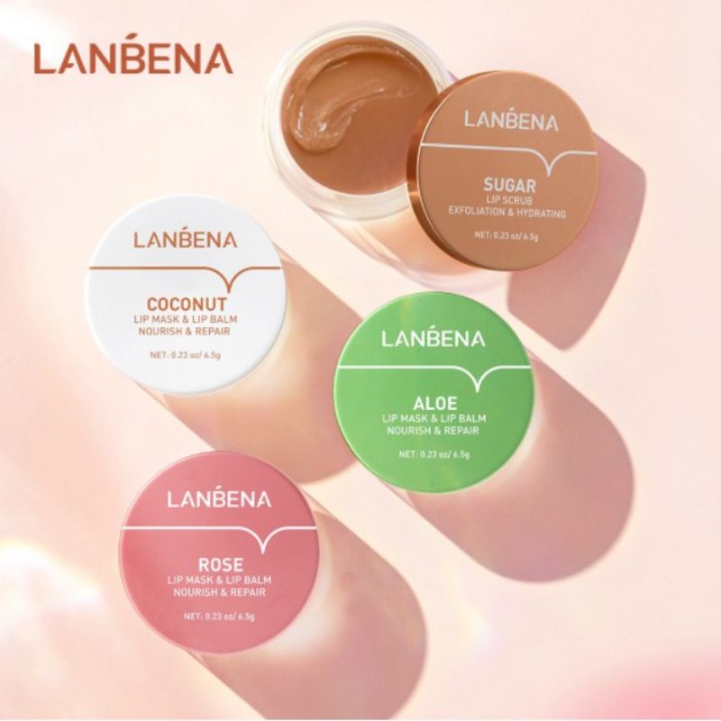 ✿ MADAME ✿LANBENA LIP MASK LIP BALM - NOURISH &amp; REPAIR MASKER BIBIR BPOM