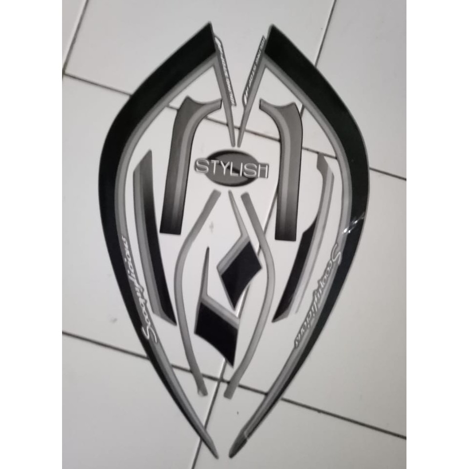 stiker striping honda scoopy stylish 2017