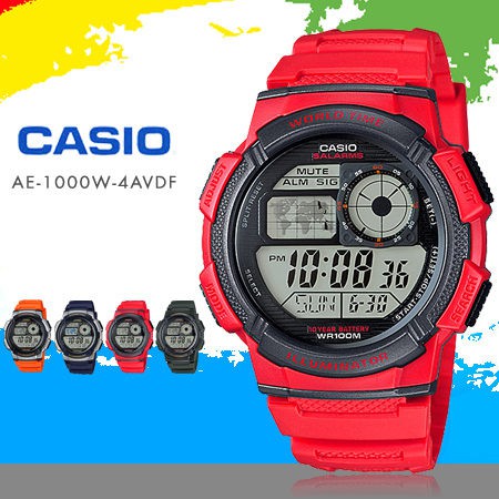 CASIO AE-1000W-4A ILLUMINATOR ORIGINAL GARANSI RESMI CASIO