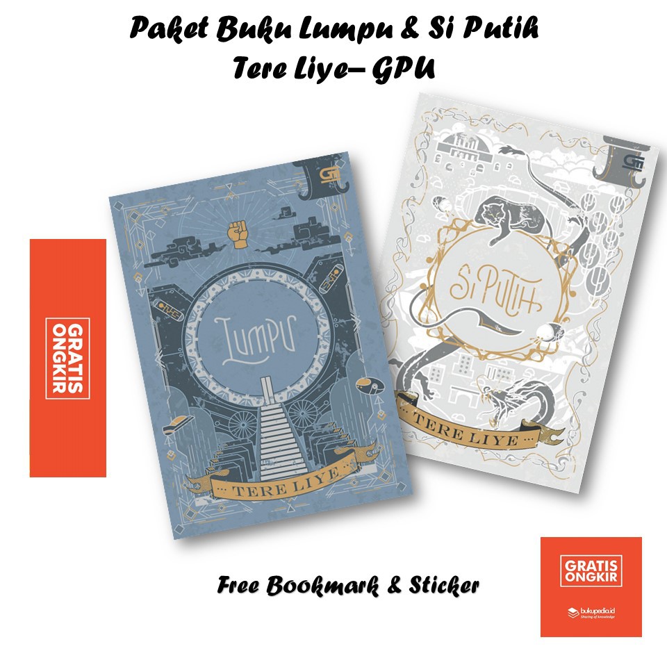 BUKU NOVEL TERE LIYE - SERI KE 9 & 10  NOVEL BUMI - LUMPU & SI PUTIH ++ BONUS
