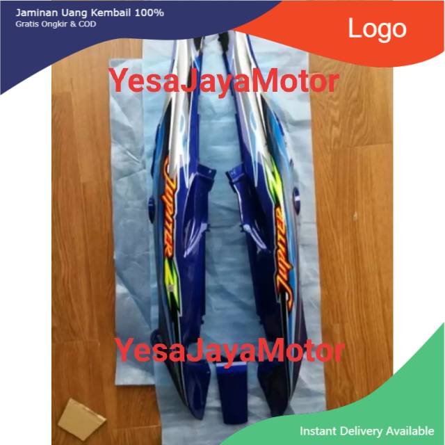 Body belakang Jupiter z lama warna biru plus sticker