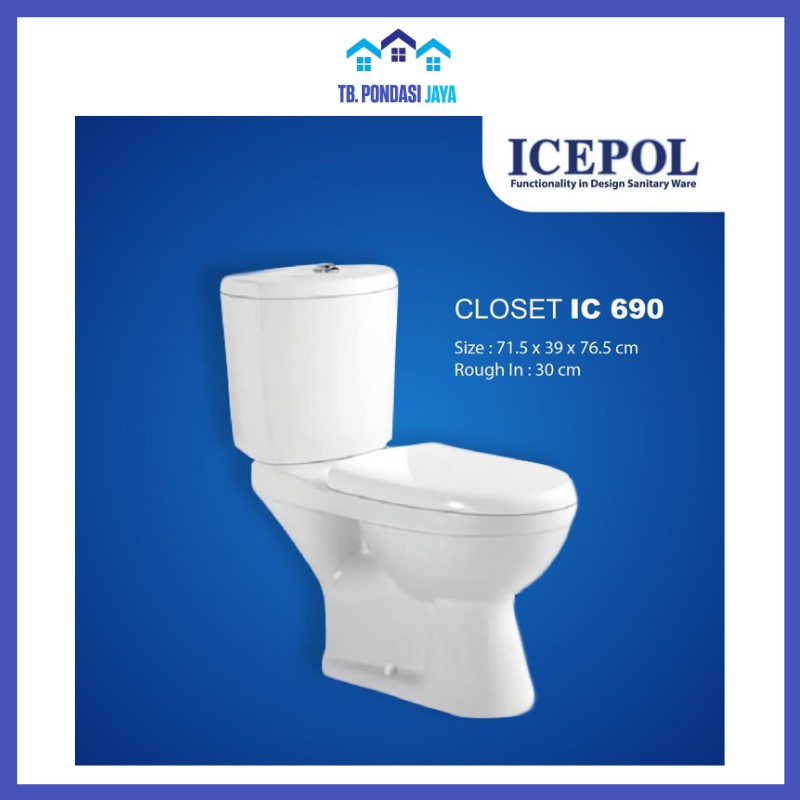 Harga Promo Khusus Area Jogja Kloset Kloset Duduk Icepol Ic 690 Shopee Indonesia