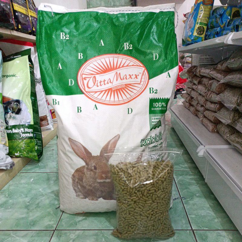 (Paket 10kg)Grab/Gojek Vitta Maxx Rabbit kemasan 1kg Repack/ rabbit food/ pelet kelinci