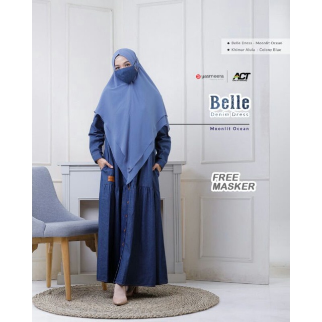 GAMIS DENIM "BELLE DRESS" BY YASMEERA