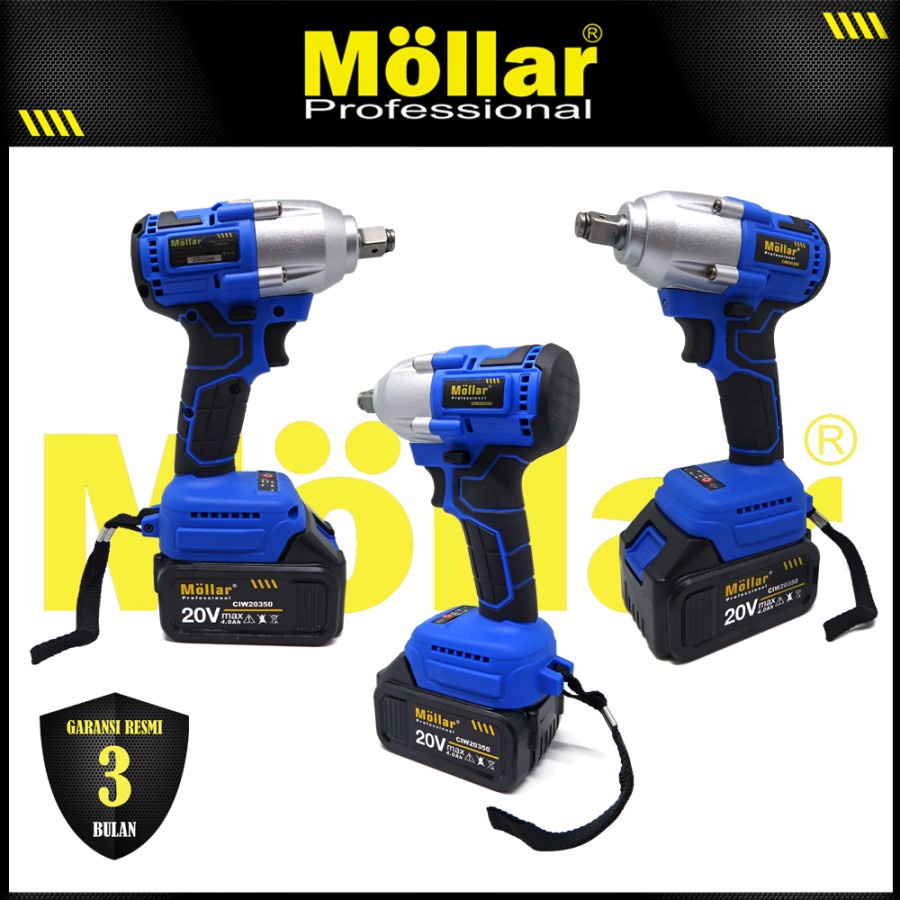 MOLLAR CIW20350 Cordless Impact Wrench Brushless 350 Nm / JLD 48s