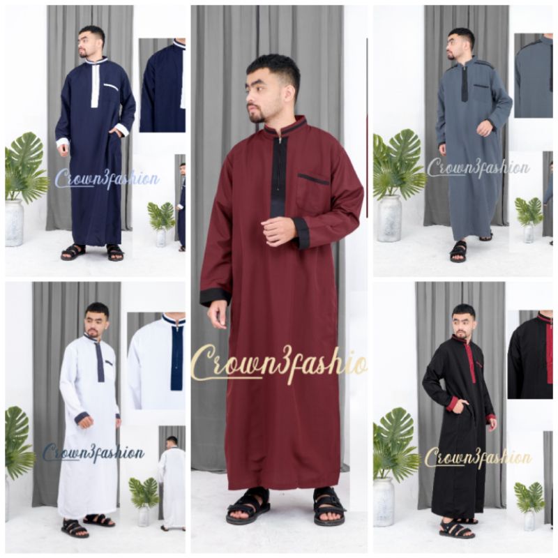 Jubah Gamis Katun Pria Al Imam Terbaru *COD √