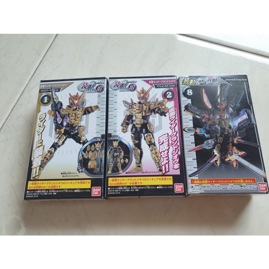 1 SET SHODO SODO RIDE 10 KAMEN RIDER GRAND OHMA ZI-O + WEAPON ORI BANDAI