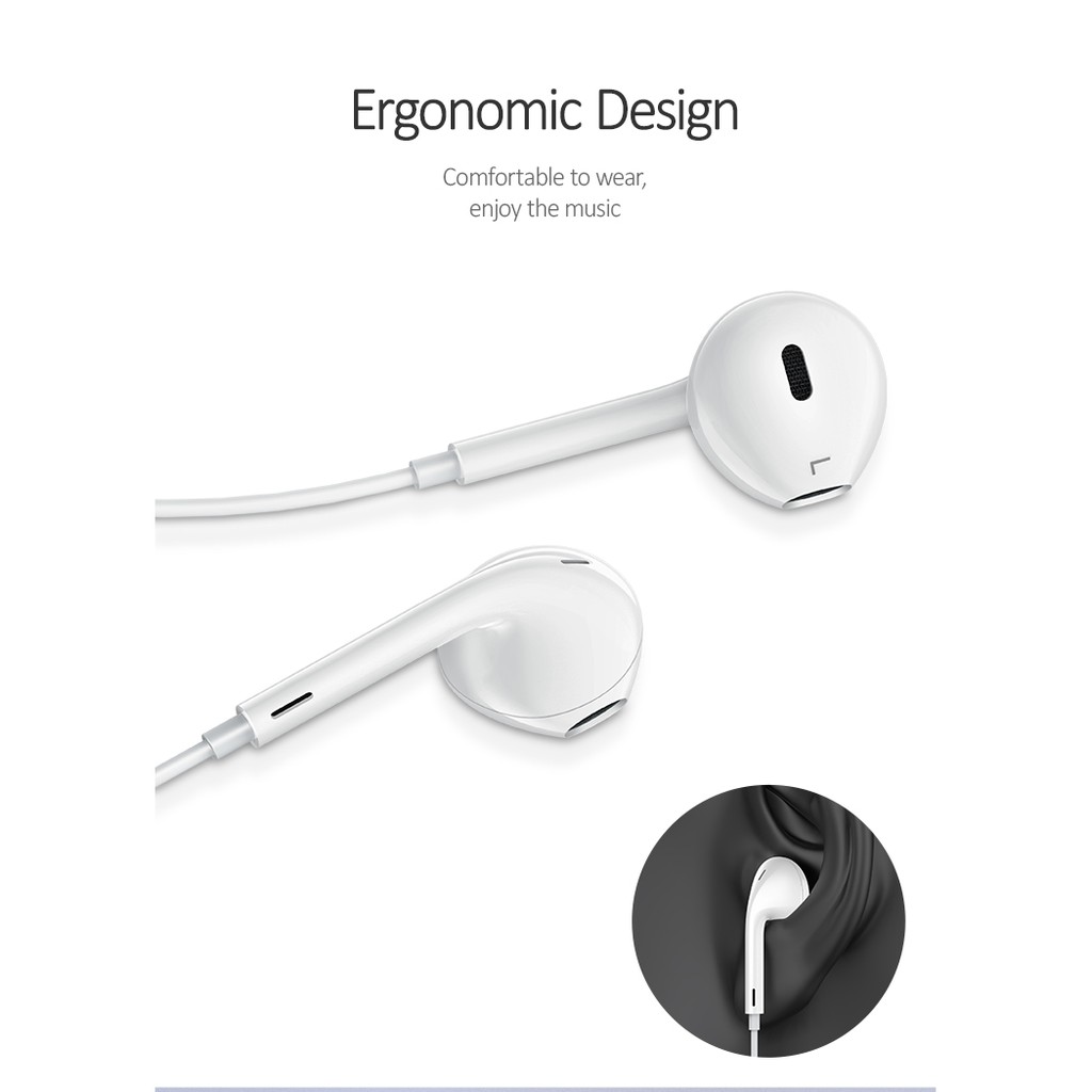USAMS EP24 Lightning Earphone with Mic / Headset Lightning