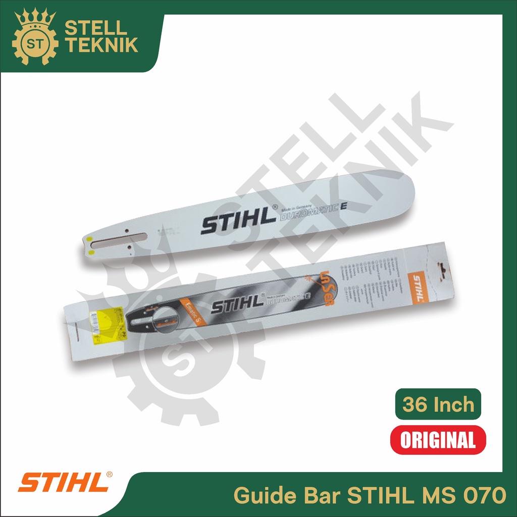 Guide Bar Gergaji Mesin STIHL MS 070 36" Inch Original / Guide Bar Chainsaw Senso STIHL MS 070 36" I