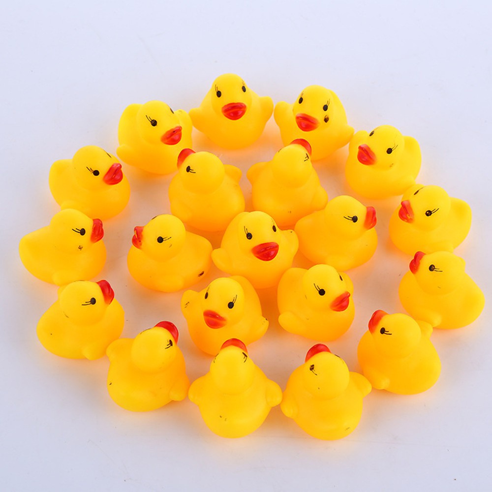 mainan bebek karet Mainan mandi anak bayi bisa bunyi-3