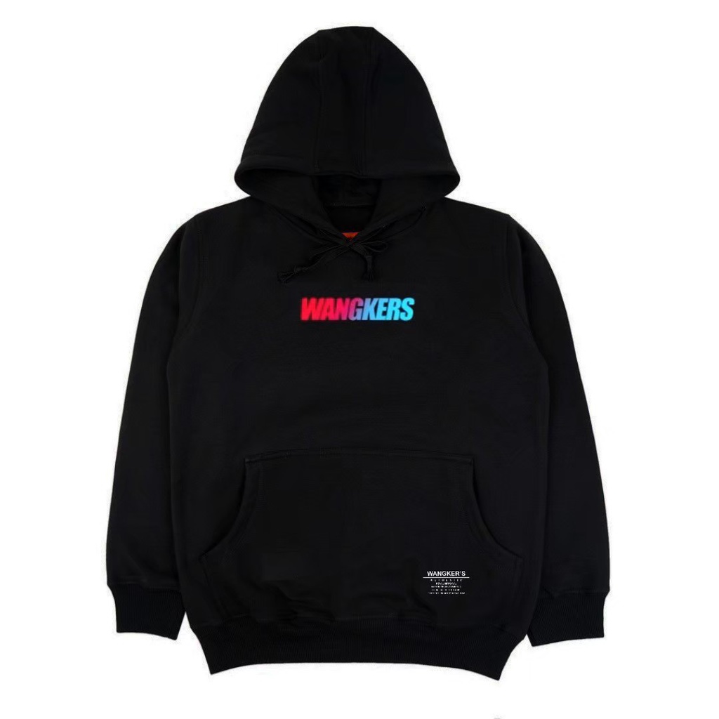 AKN - SWEATER HOODIE PRIA TEBAL DAN NYAMAN ORIGINAL WANGKERS REAPET - BLACK