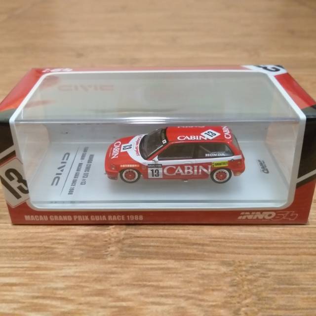Inno64 Inno 1/64 Honda Civic EF3 nouva EF Macau GP 1988 Cabin