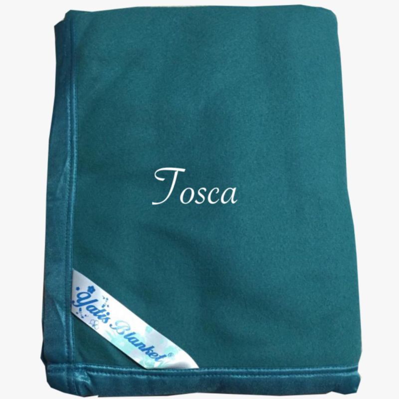 Selimut Yatis polos hotel/klinik 160x200 cm-hijau tosca