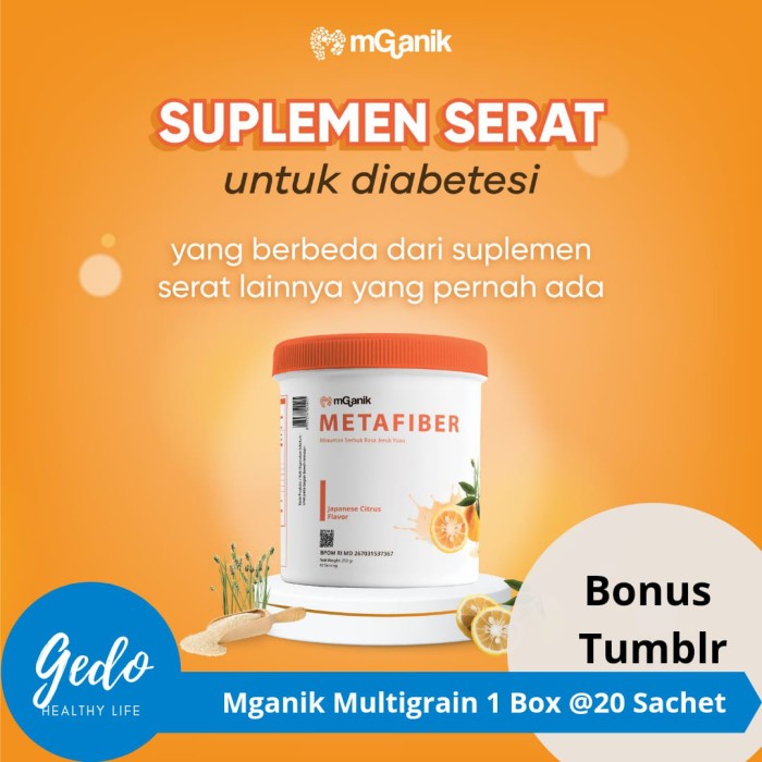 

mGanik Metafiber drink 250gr serat bebas gula free kaos