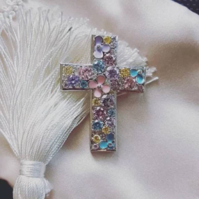 Bandul kalung/Leontin Salib Titanium