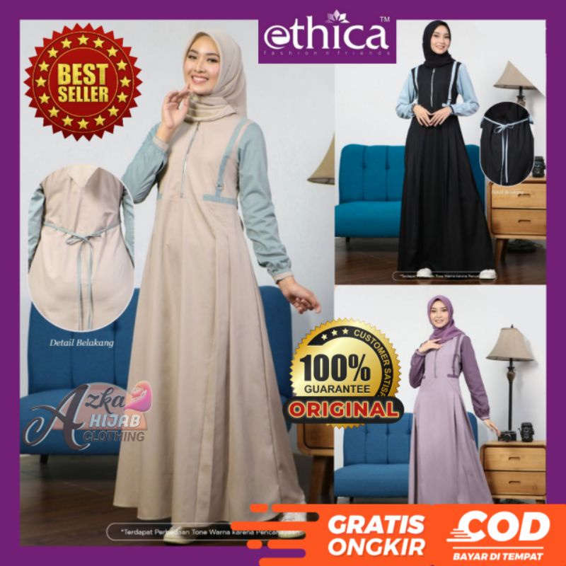 Original Gamis ETHICA Terbaru AYUMI 282 / Baju Gamis Terbaru 2022 / Dress Muslim Terbaru 2021 / Gami