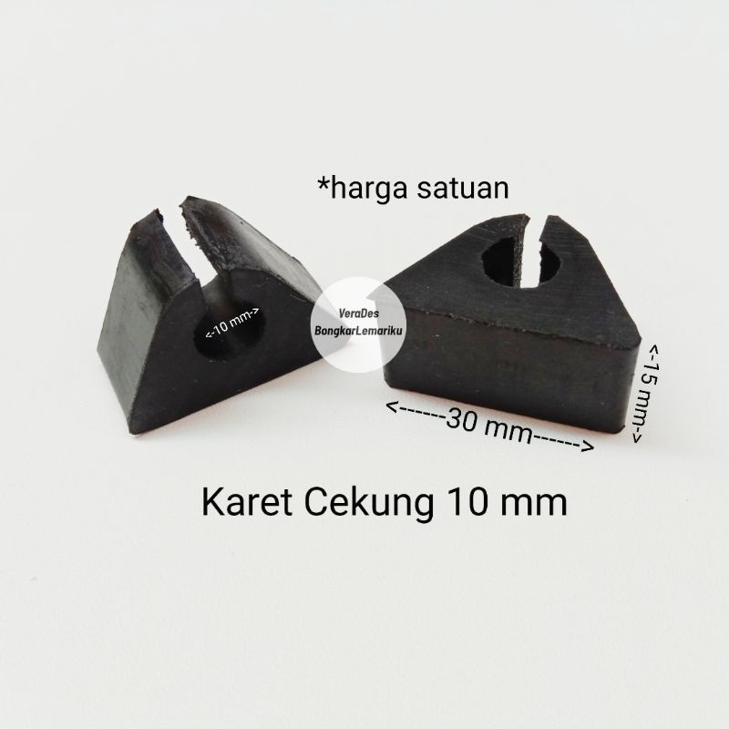 Karet Cekung 10 mm Kaki Kursi Meja Hairpin