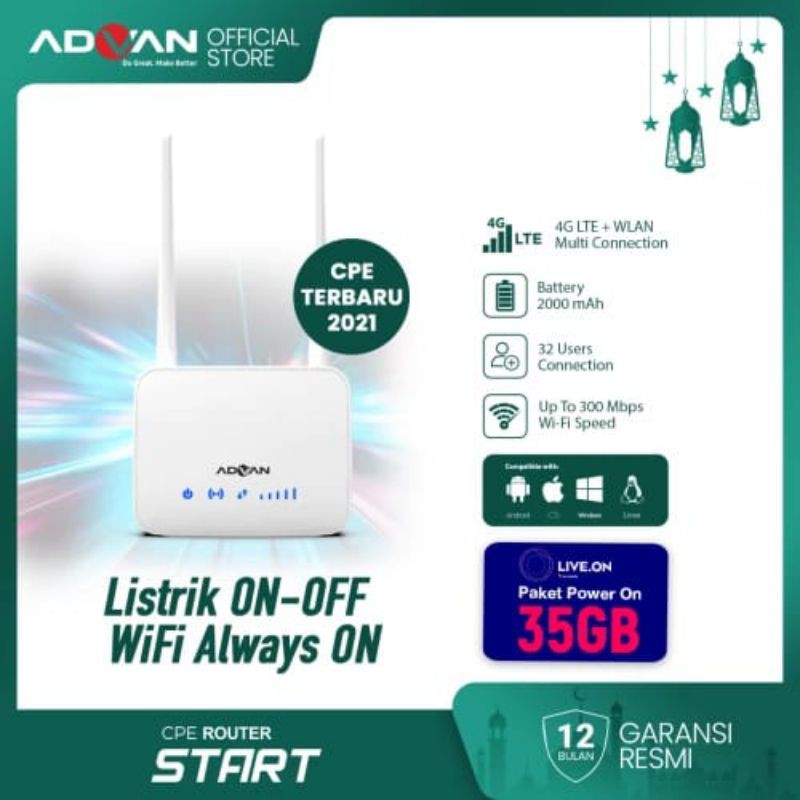 ADVAN CPE Router WIFI WLAN START
