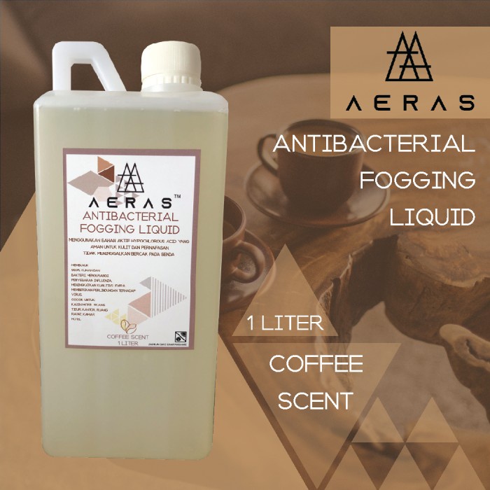 Cairan Fogging Aeras Antibacterial Fogging Liquid - 1 Liter - Coffee