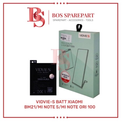 VIDVIE-S BATERAI XIAOMI BM21 / MI NOTE 5 / MI NOTE ORI 100 / BATTERY / BATRE