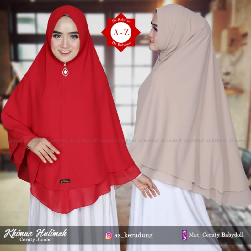 JILBAB KHIMAR OVAL SUPER JUMBO