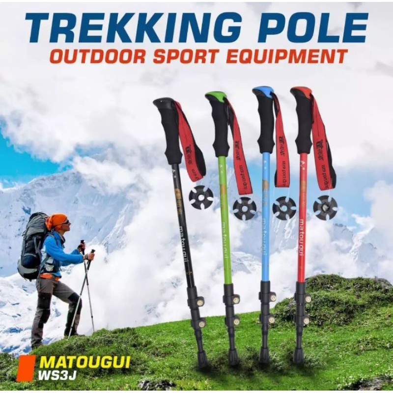 Trekking pole Matougui tongkat hiking tongkat gunung aksesoris outdoor