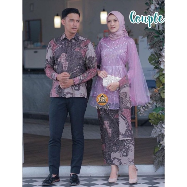 MEGAN SERIES COUPLE ( LYLAAC ) KEBAYA MODERN SET COUPLE KEBAYA BROKAT