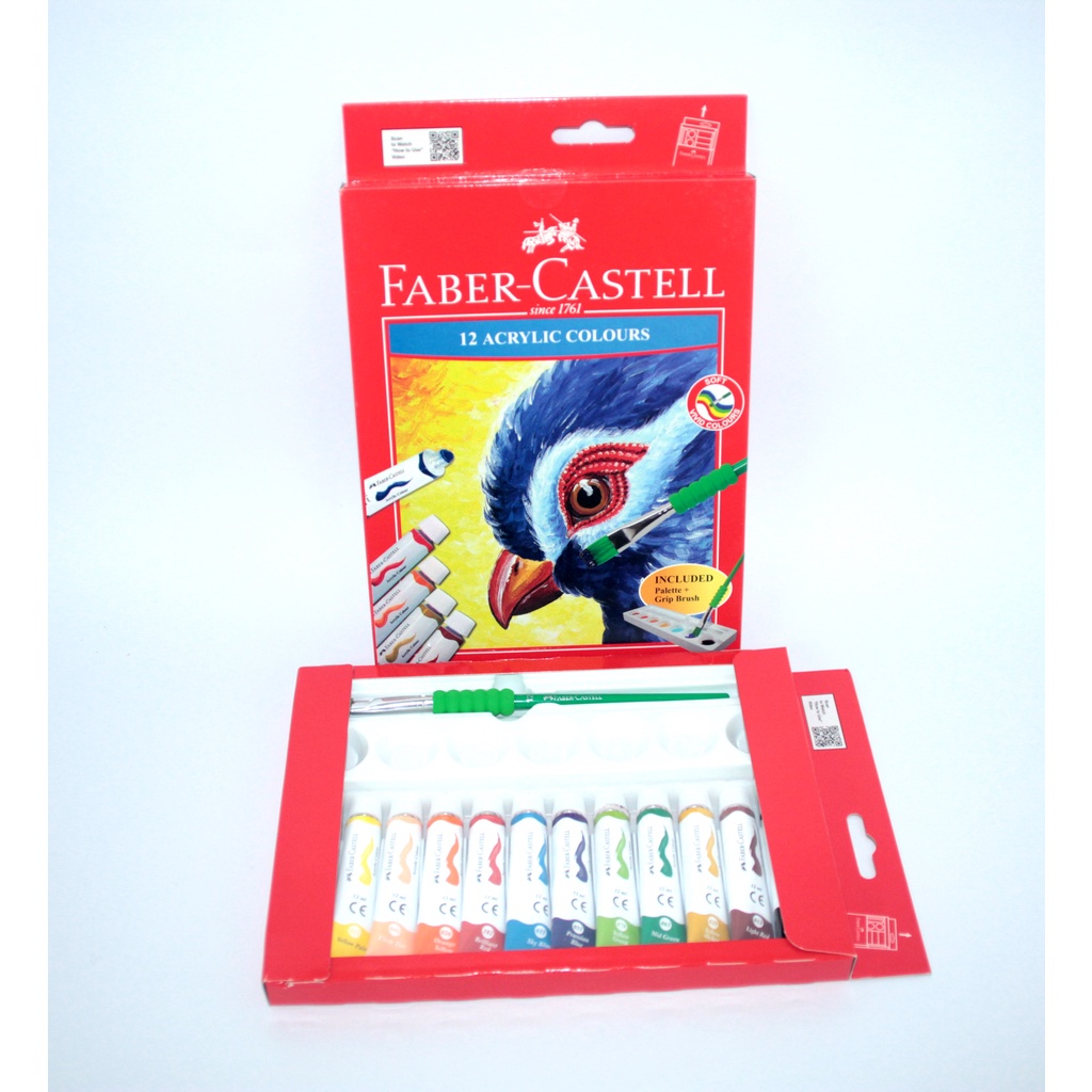 

Acrylic Colour / Cat Acrylic Faber Castell 12ml 572312 Isi 12 Warna