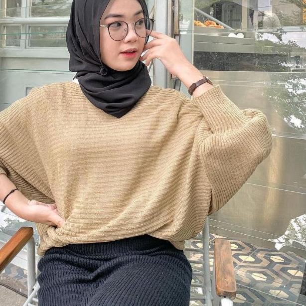 ➬ betwing prily rajut blouse/baju rajut wanita/rajut premium /outerwear ☉